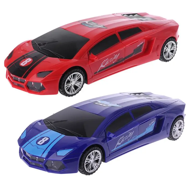 Kids 3D LED Flashing Light Car Toy Electric Music Sound Cars For