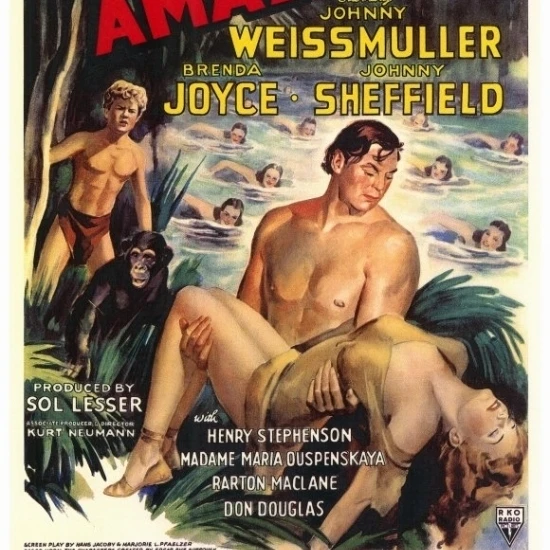 Tarzan and the Amazons Movie Poster (27 x 40)