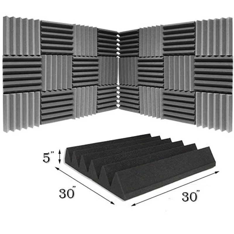 

NK MIXTOS Black 30*30 *5cm Sound Absorbing Foam Absorbs Brick Polyurethane Sound Insulation Protective Wall Tool