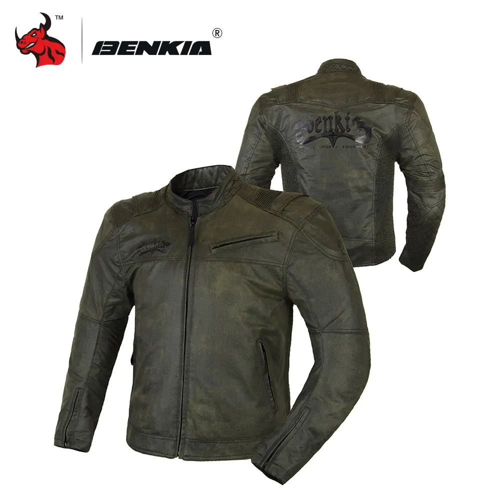 

BENKIA Motorcycle Jackets Motocross Off-Road Racing Jacket Medieval Retro Style Moto Jacket Moto Summer Jacket Men