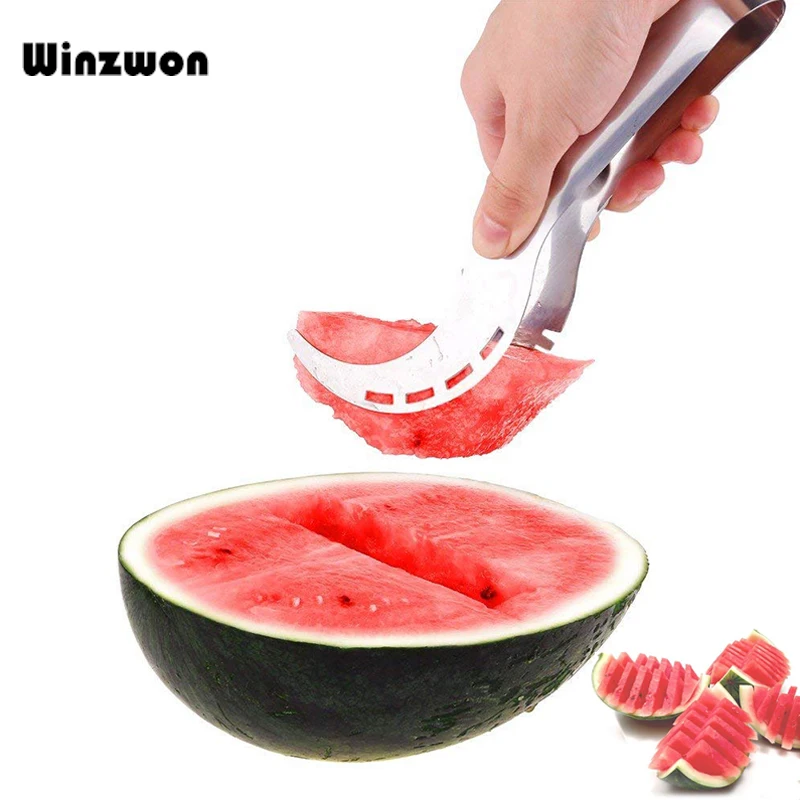 

1Pcs Stainless Steel Watermelon Slicer Cutter Vegetable Fruit Knife Corer Melon Peeler Fruit Vegetable Tools Kitchen Gadgets