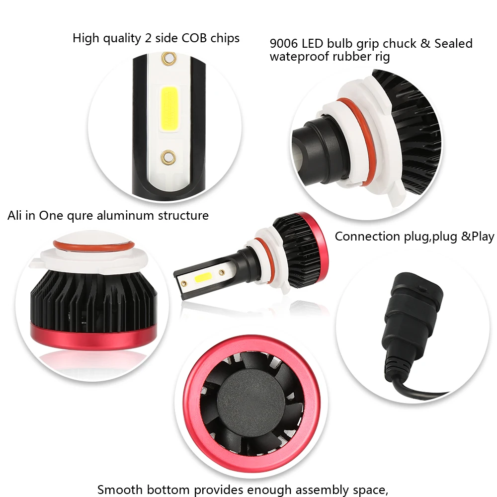 Супер яркий светодиодный фонарь RETFGTU H4 H7 H11 H8 H1 H3 9005 9006|Передние LED-фары для авто| |