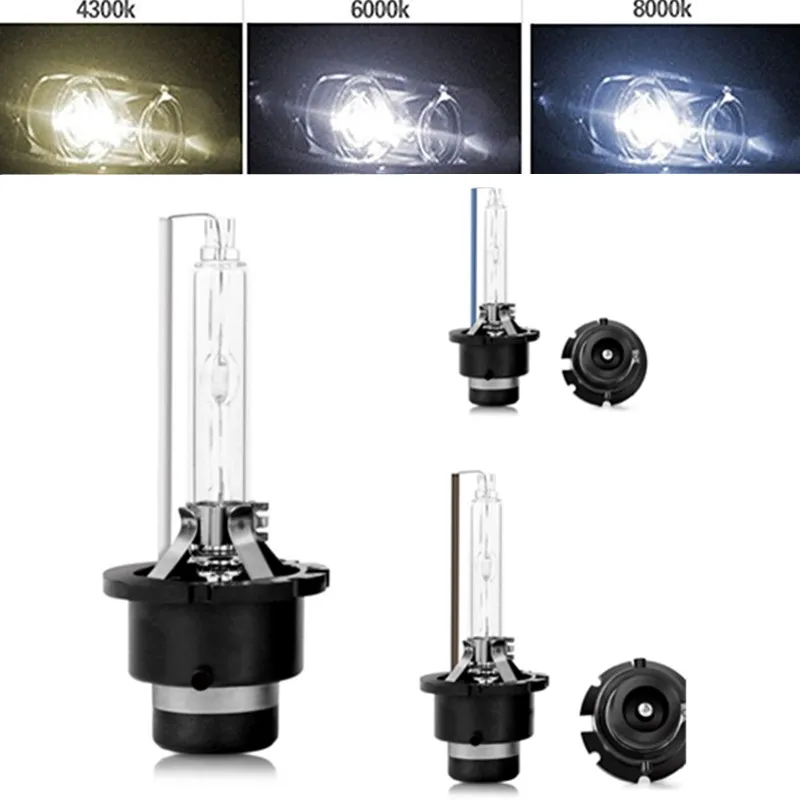 

2x D4S HID Bulbs 35W HID Xenon Headlight Bulb With Metal Bracket Protection 4300K 6000K 8000K D4S XENON HID Auto Headlamp Light