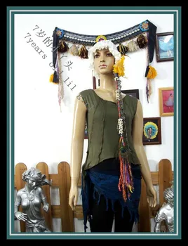 

belly dance top Modal Belly dance top vest top Dance wear, Yoga wear Tribal Fusion H14-17