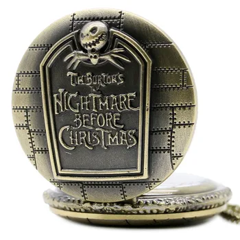 

Unique Bronze Night Mare Design Men Large Quartz Pocket Watches for Women Vintage Pocket Watch Clock Gifts Reloj De Bolsillo