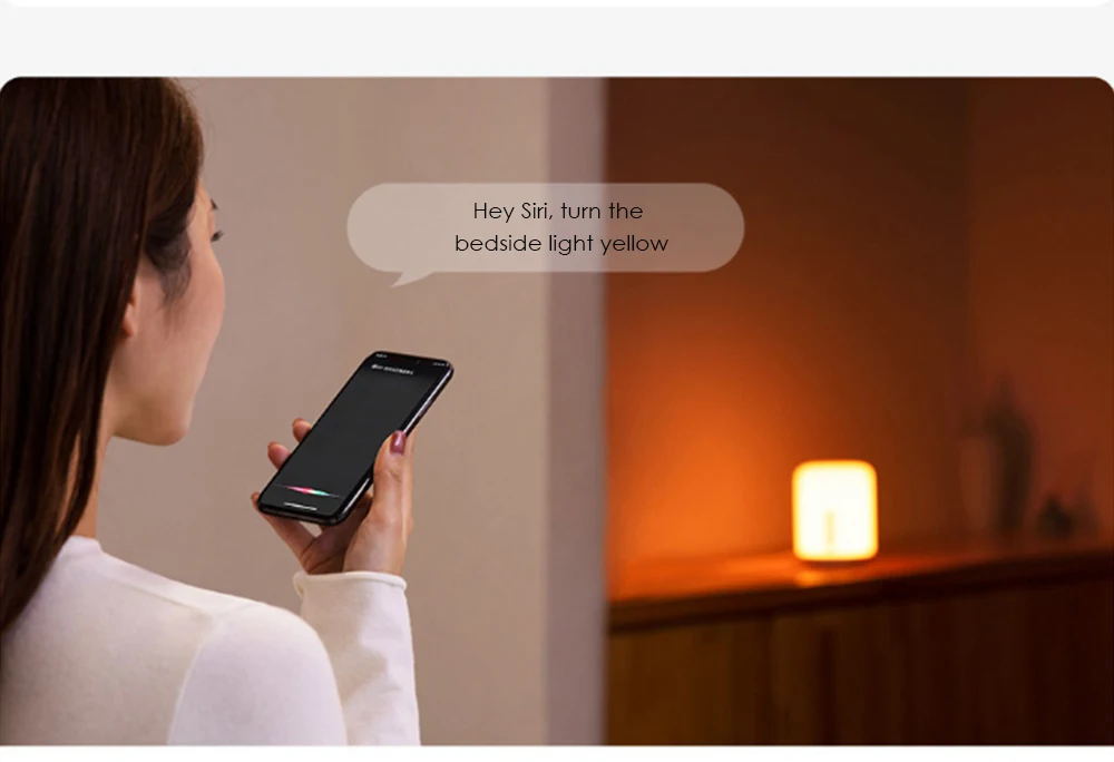 Xiaomi Mijia умный прикроватный светильник 2 Красочный светодиодный ночник работает с Mijia APP HOMEKIT