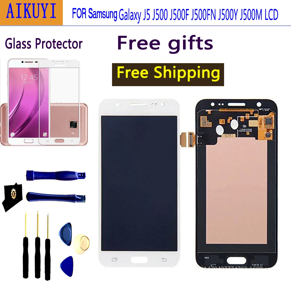 Для Samsung Galaxy J5 2015 j500 J500F J500FN J500Y J500M ЖК-дисплей + дигитайзер сенсорный экран Замена |