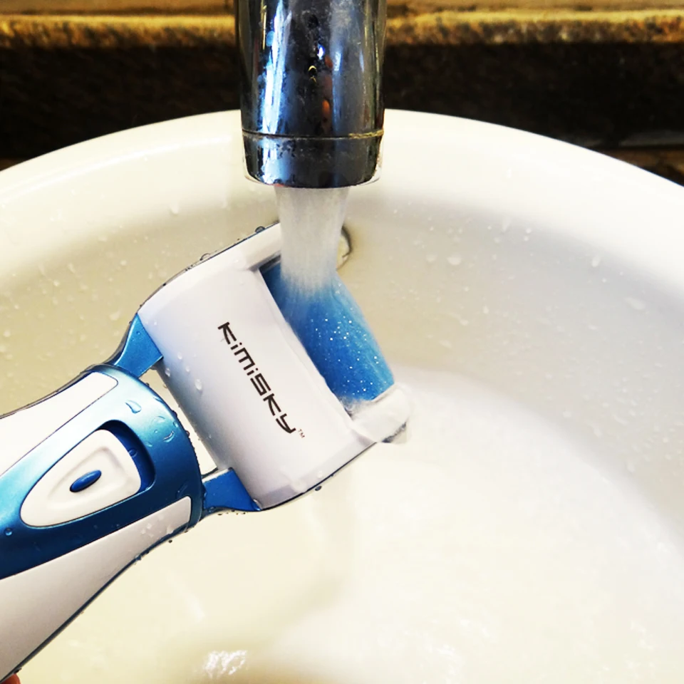 Recarregável à Prova Cuidados com os Pés Kimisky Azul Água Ferramenta Pedicure Callus Remover pé Pés Pele Morta Esfoliante 7 ps Rolos Cabeças d' 8 Instrumento cuidados c/ pés