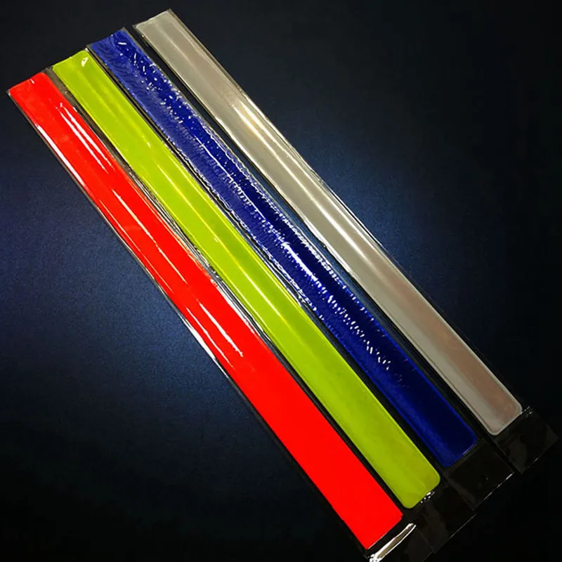 

New 40CM Reflective Strap Bracelet Wrist Ankle Arm Band Riding Green Night Light Safety for Walking Running Riding