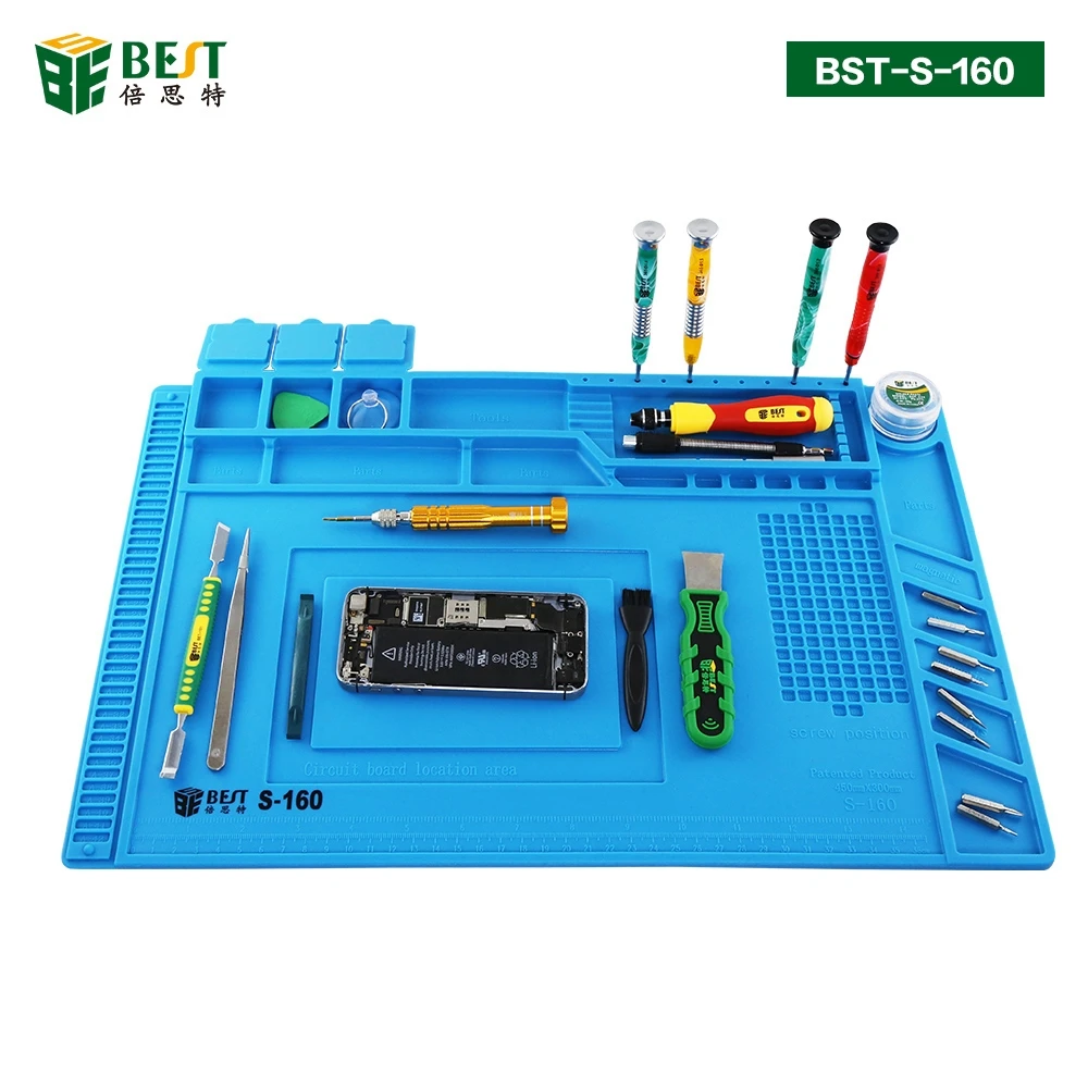BST-S-160-Heat-Resistant-Heat-Gun-BGA-Soldering-Station-Repair-Insulation-Pad-Insulator-Pad-Maintenance-Platform-Desk-Mat