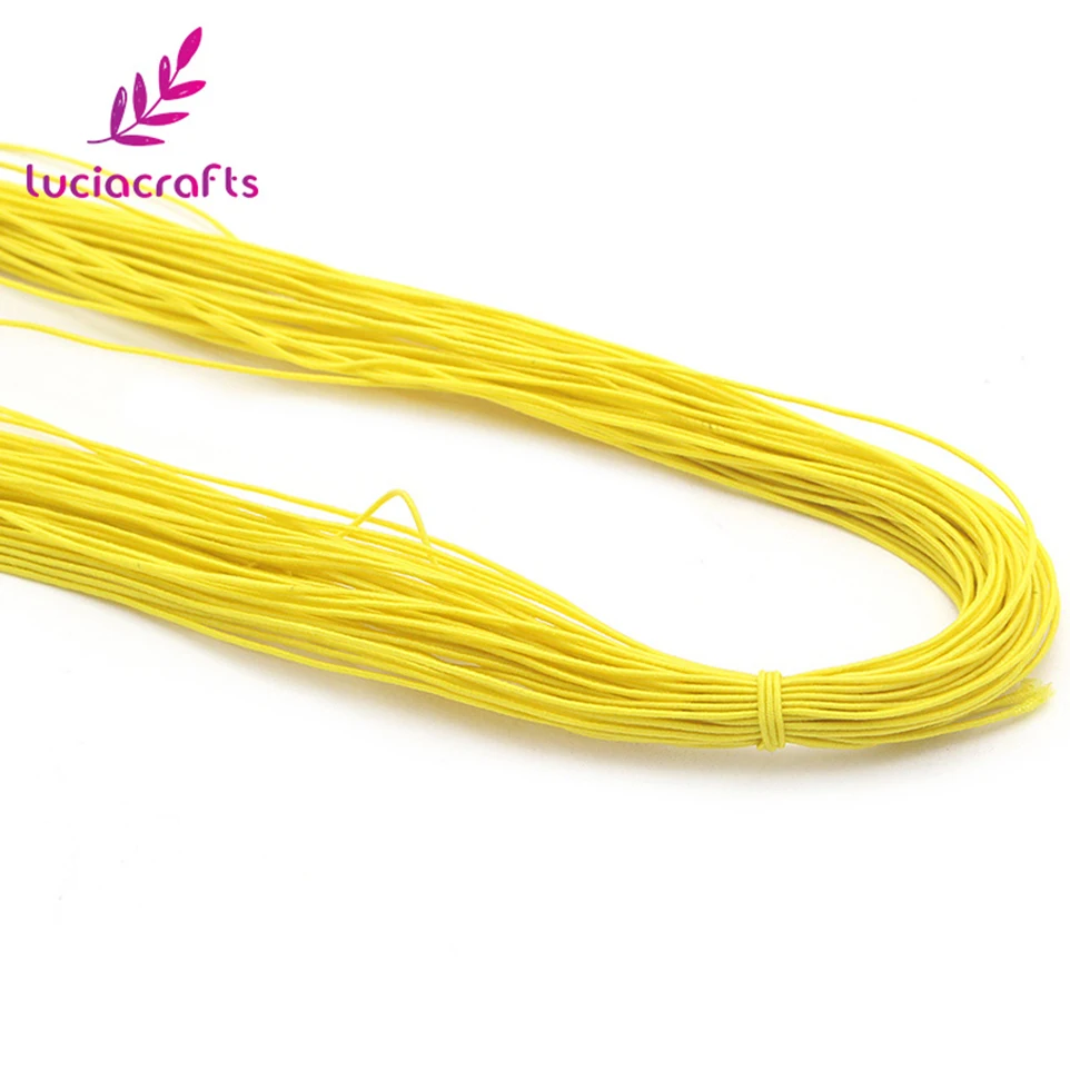 Lucia crafts 25 ярдов/пачка 0,8 мм бисер эластичный стрейч шнур бусины шнур веревка Бисер для браслета I0701