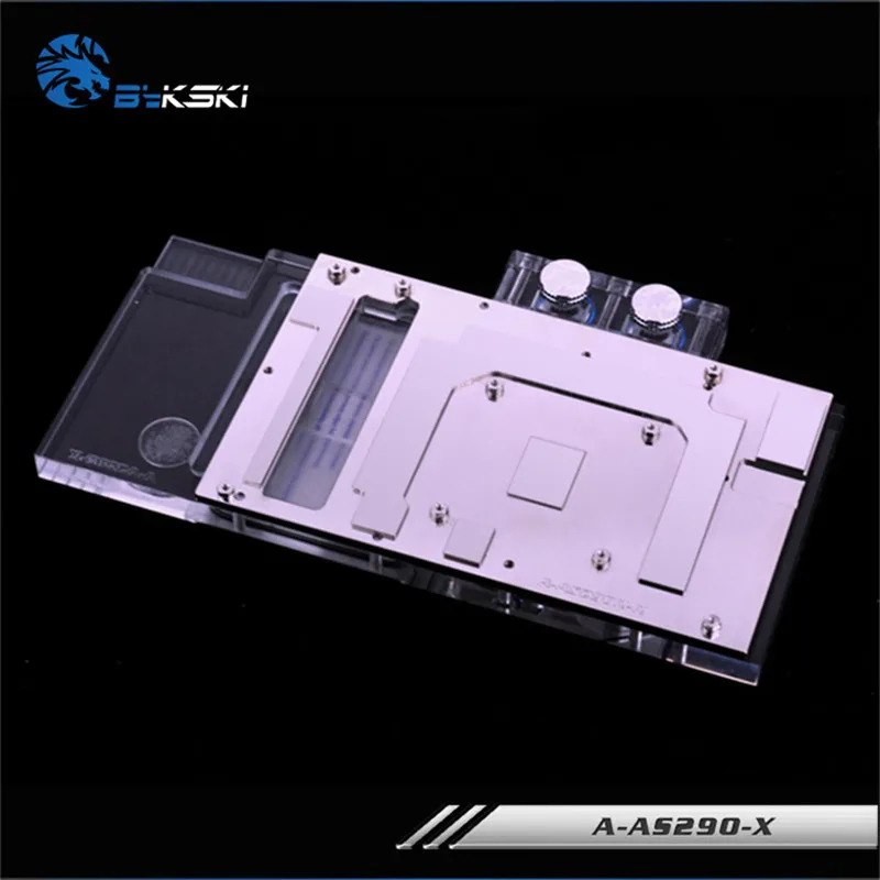 Tanie Bykski pełna zatoczka GPU blok wodny dla ASUS R9 390X290X290 karta graficzna RGB lub RBW A AS290 X