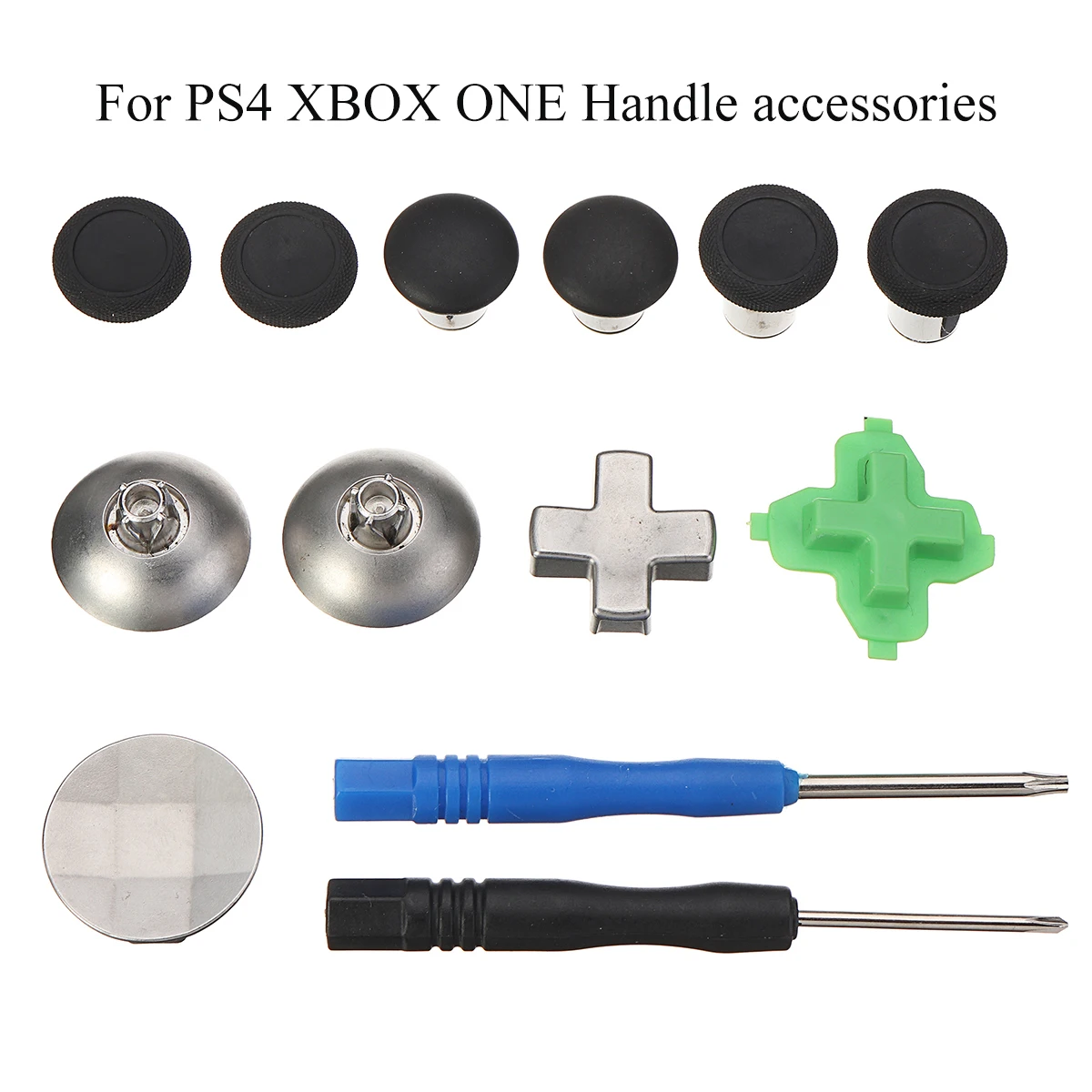 

13 PCS Game Buttons for PS4 for XBOX ONE 3 Height Rocker Caps Elite Handle Accessories Handle Buttons