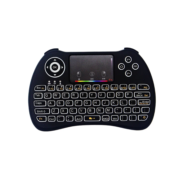 RGB Backlight Mini Keyboard 2.4G Wireless Mini Keyboard Mouse Touchpad