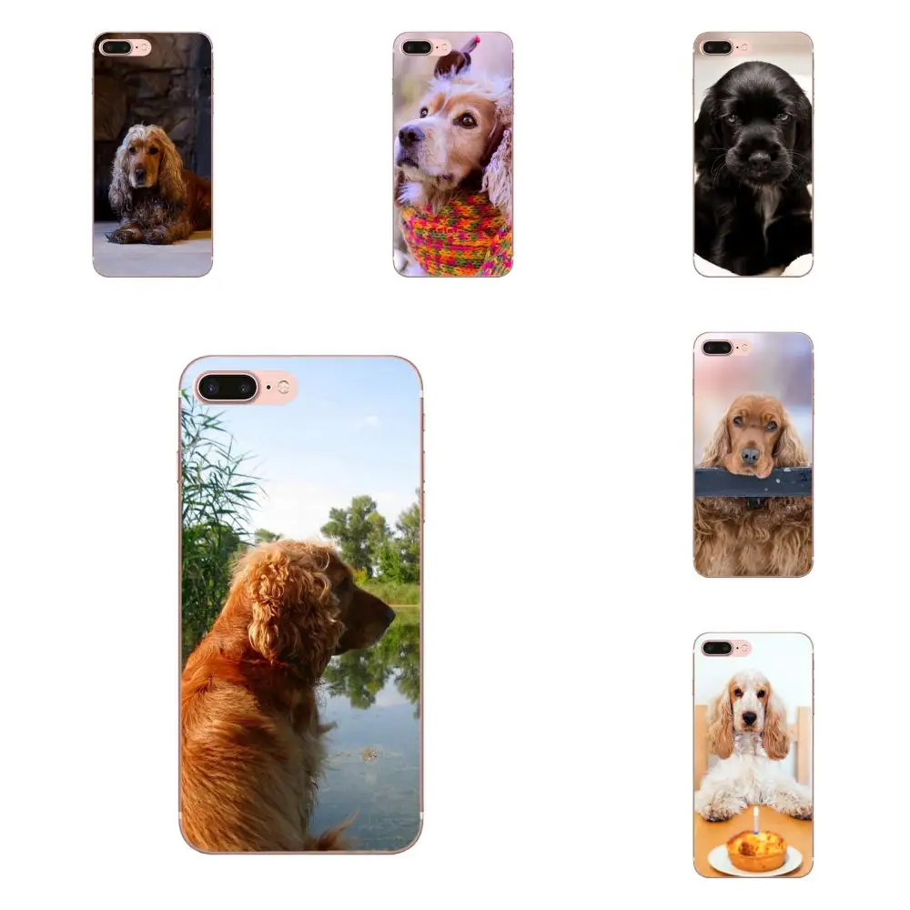 

Soft TPU Cases Covers Cocker Spaniels Dog Puppies For Xiaomi Redmi Note 2 3 3S 4 4A 4X 5 5A 6 6A Pro Plus