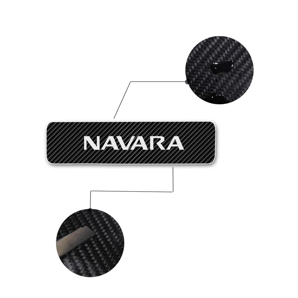 Накладки на пороги для автомобиля Nissan Navara, накладки на боковые двери, накладки на пороги, автомобильные наклейки 4D из углеродного волокна, аксессуары для салона автомобиля, 4 шт. в комплекте