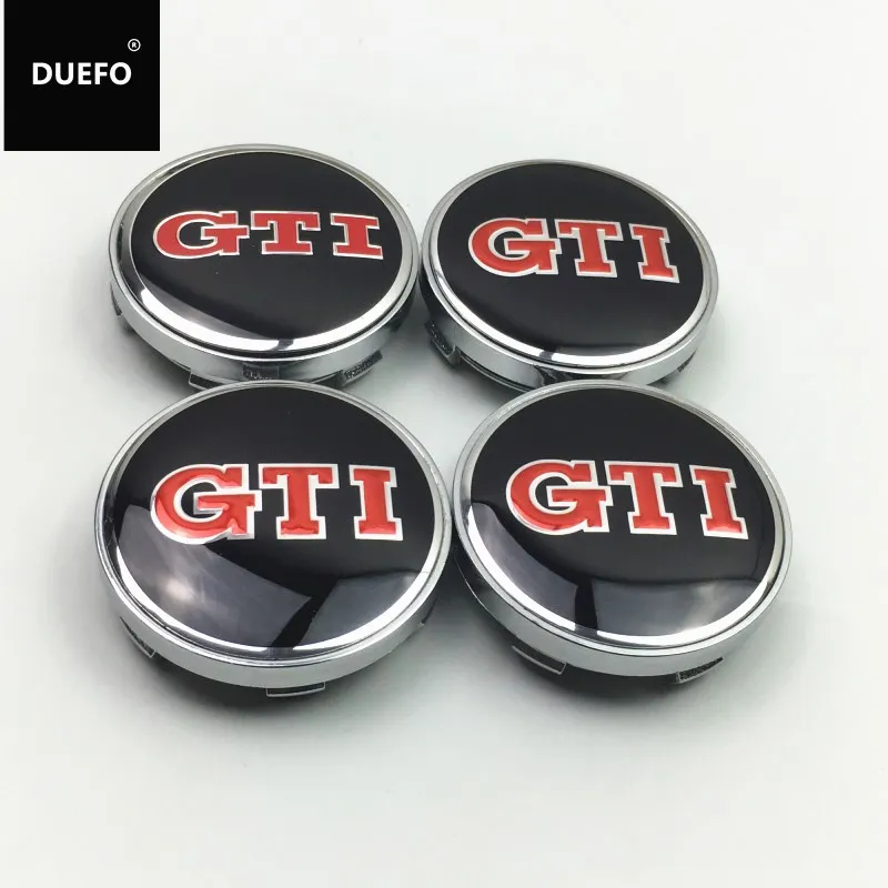 4pcs/set 60mm GTI logo Auto Car Wheel Center Hub Caps 030 Fit For