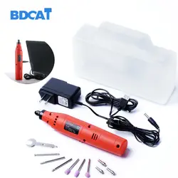 BDCAT В 3,7 Вт в 60 Вт перезаряжаемые мини электрический dremel Ротари дрель с шт. 10 шт. мощность шлифовальные станки польский шлифовальные набор