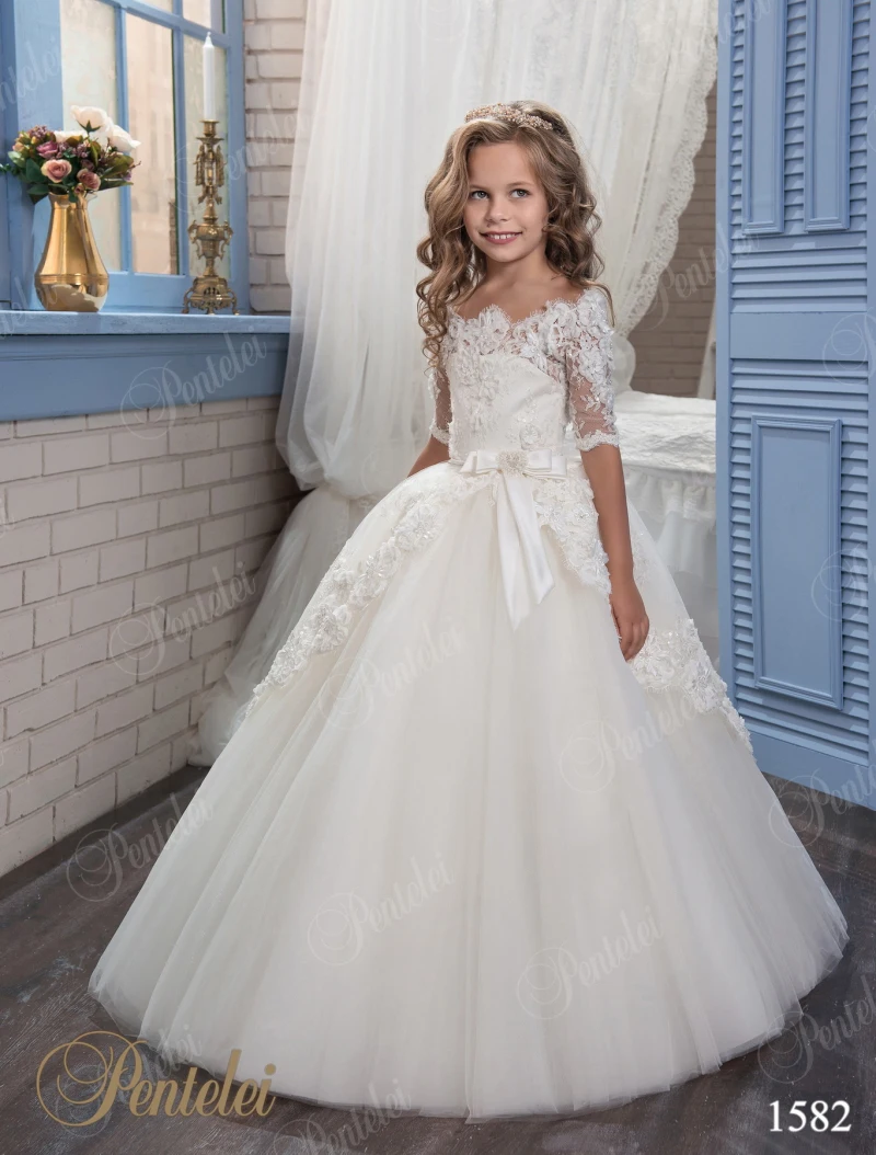 vestido de daminha ombro a ombro