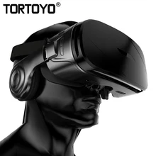 TORTOYO G300 VR очки Виртуальная реальность 3D очки шлем VR с HIFI стерео гарнитура наушники для 4,0-6,0 дюймового смартфона