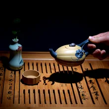 Yixing руда весь ручной набор чайный сервиз/Двухцветная секция зерна жемчужного дракона яйцо сливы горшок