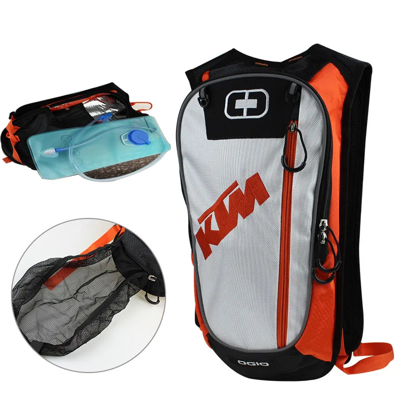 

GPFORTYSIX Motorbike Travel Backpack Motocross with 2 Liter TPU Water Bag Motorcycle Riding Saddle Bag Mountain biking Tool bags