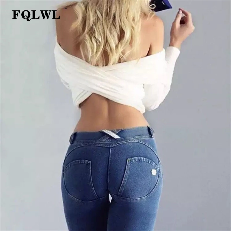FQLWL Sexy Push Up Jeans Women Pencil Pants Denim Elastic Waist Stretch Skinny Jeans Autumn Leggings Streetwear Ladies Trousers FQLWL Sexy Push Up Jeans Women Pencil Pants Denim Elastic Waist Stretch Skinny Jeans Autumn Leggings Streetwear Ladies Trousers