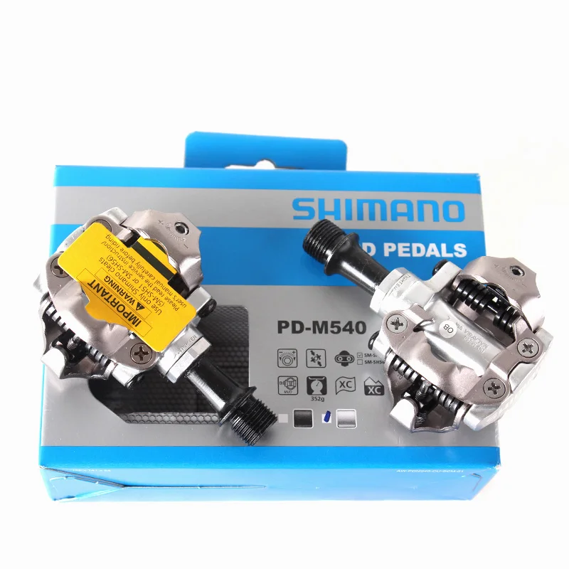 SHIMANO PD M540 Бесклипсова СПД педали MTB велосипеда часть черный и серебряный