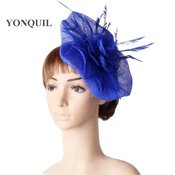 

elegant kentucky derby sinamay material fascinator headwear wedding headpiece cocktail hat suit for all season 21 colors XMF159
