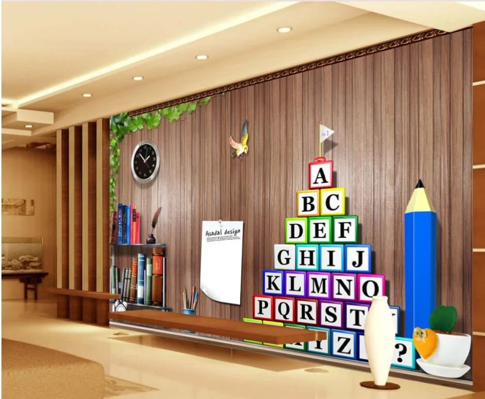 Home decoration wallpaper für wände retro holz bücherregal 3d tv ... Home decoration wallpaper für wände retro holz bücherregal 3d tv ...