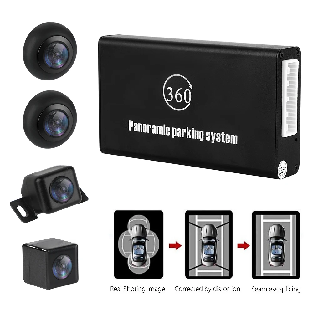 360 Degree Bird View Panoramic System waterproof seamless 4 Camera Recording Parking Rear View Car 360 DVR Universal 360 Degree Bird View Panoramic System waterproof seamless 4 Camera Recording Parking Rear View Car 360 DVR Universal