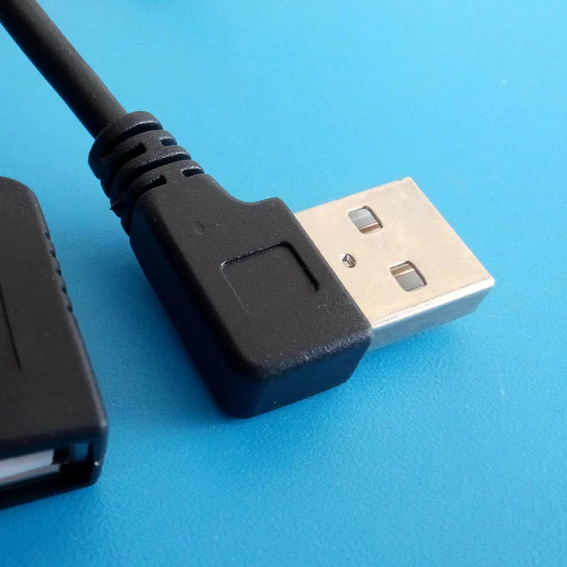 USB hranatý prodloužení lanko bovdenu L vzhled USB loketní USB zátka