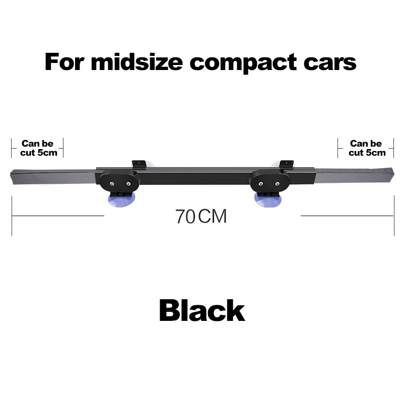 46/65/70 см автомобильный Выдвижной регулируемый лобовое стекло внедорожник Грузовик блок солнцезащитный козырек крышка переднее/заднее окно фольгированная занавеска для моделей автомобилей - Цвет: Black 70cm