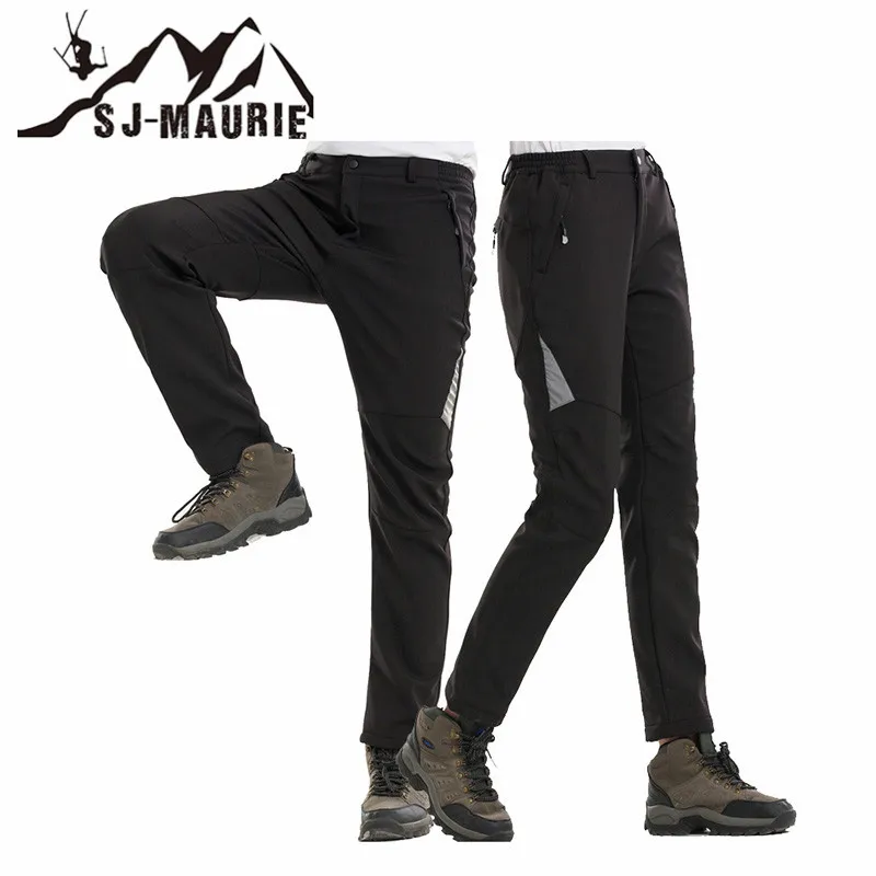 Уличные женские лыжные брюки мужские походные лыжные брюки флисовые термо треккинговые ветрозащитные водонепроницаемые брюки для женщин