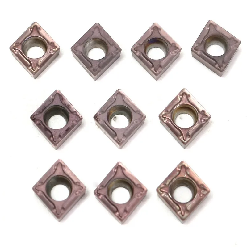 

10pcs Carbide Inserts CCMT060204 Internal Inserts For Turning Tool Boring Bar High Quality