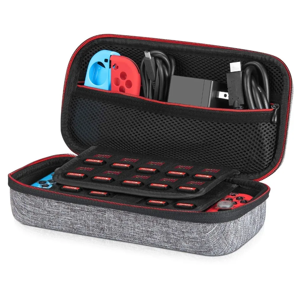 

Hard Carrying EVA Case Protective Portable Storage Bag Pouch for Nintend Switch and Accessories Grey Nintend Switch Console game