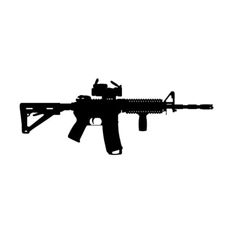 Buy 15CM*5.8CM Car Accessories AR 15 Gun Shooting