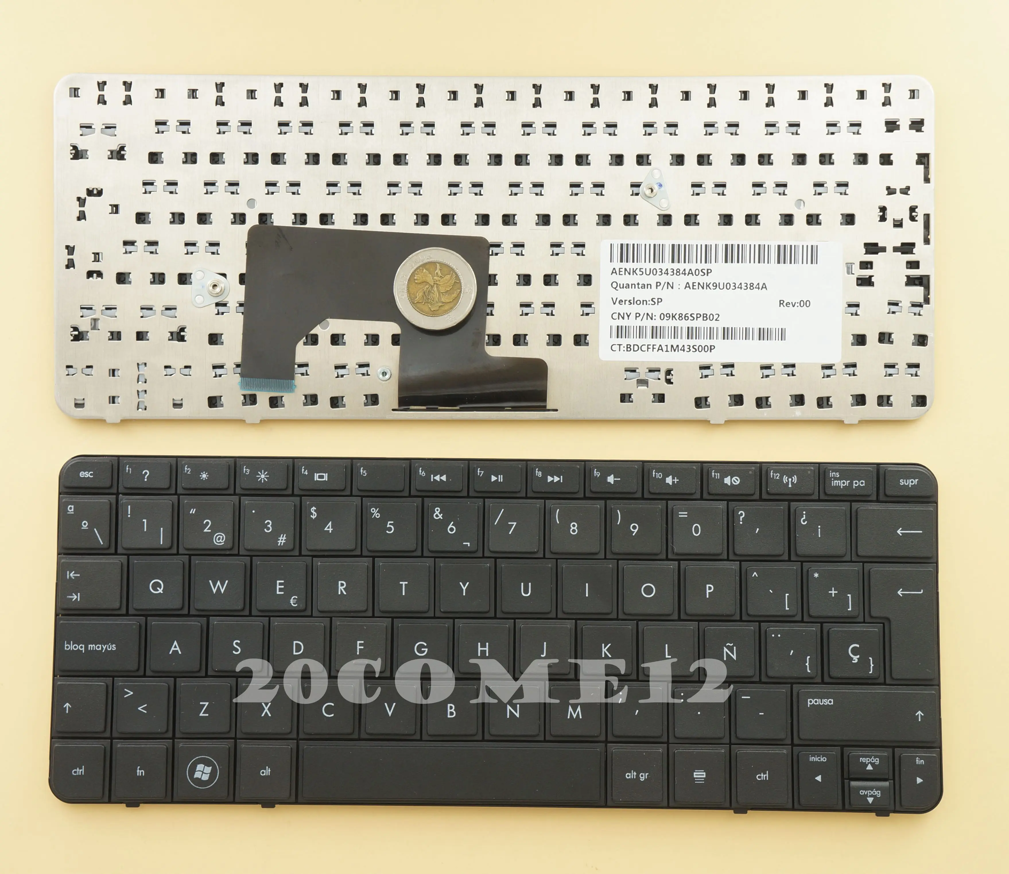 FOR HP Mini 110 3850la 110 4100la 110 4115la Laptop Keyboard Spanish