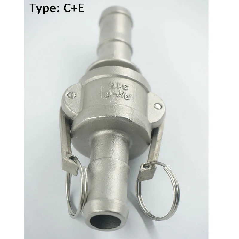 

1/2" to 2" Type C+E Hosetail Barb Coupler Adapter Cam Lock Fitting For Hose Pumps connecter Fittings