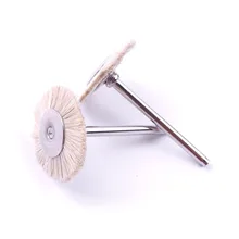 1 шт. 3 мм хвостовиком T Тип Щетки Абразивные шерстяная обувь на плоской подошве, полировка колеса кисти заусенцы для Dremel аксессуары поворотный инструмент