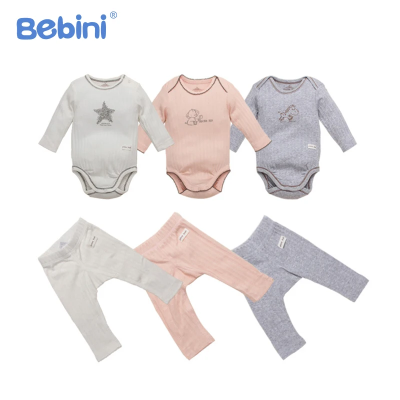 

Organic Cotton Infant Baby Clothing Set Soft Infant Baby Romper + Pants Clothes Baby Suit Unisex Newborn Boys Girls Pajamas