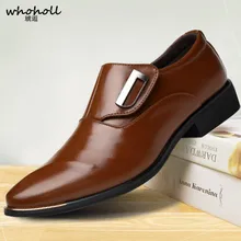 

Size 47 48 Fashion PU Leather Men Dress Shoes Pointed Toe Bullock Oxfords Shoes for Men, Slip-on Designer Luxury Men Shoes