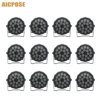 

12Pcs/lots 18*10W RGBW 4in1 Led Par Light With DMX512 Control Stage Light For DJ Wedding Disco Bar Stage 18x10w 4 in 1 Par Light