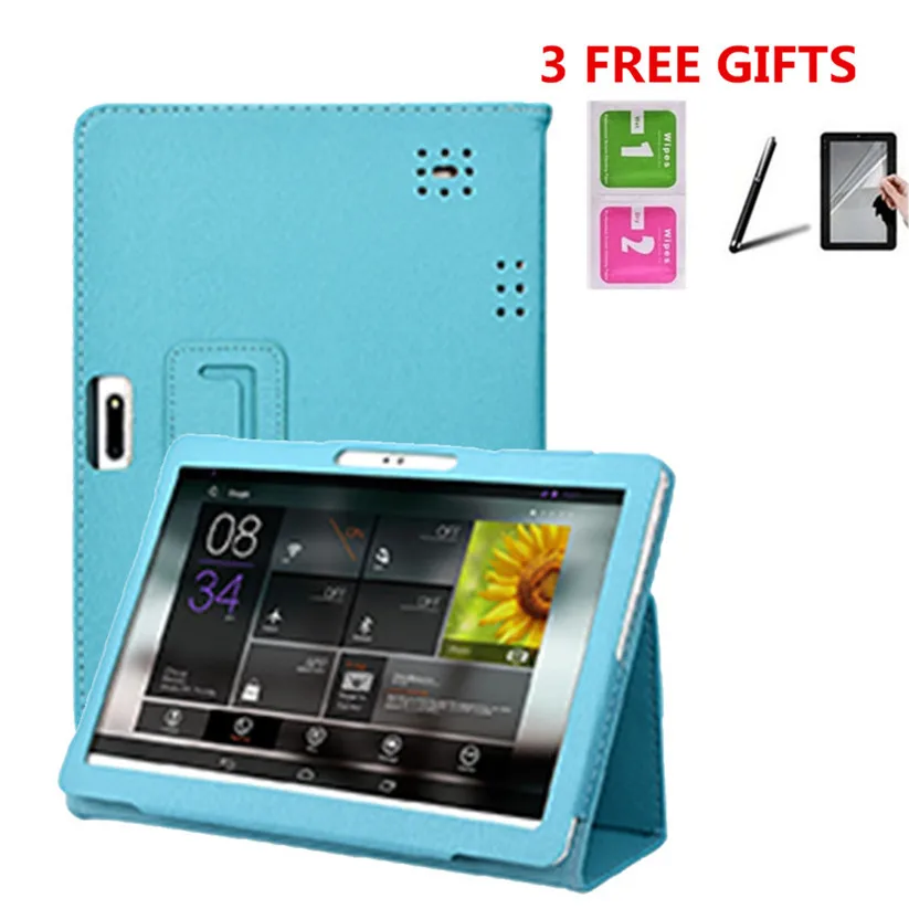 Mosunx Tablets Case Universal Folio Leather Stand Cover Case For 10/10