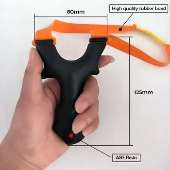 

Slingshot of Resin Hunting Resin Catapult with Flat Rubber Band Slingshot for Hunting Shooting Archery Catapult Send Random 20