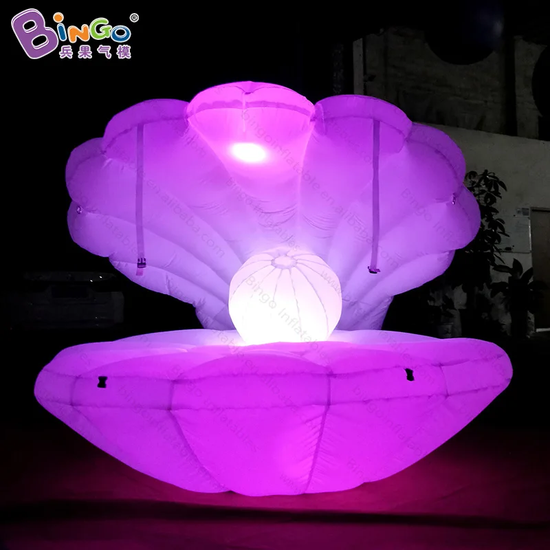 

Free Delivery 3 Meters ground inflatable giant seashell customized decorative blow-up seashells model for inflatable toys