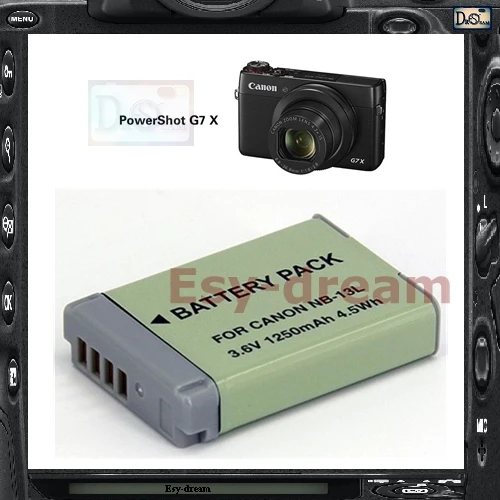 

NB-13L NB13L 13L Camera Battery For Canon PowerShot G7X G7 X PM203
