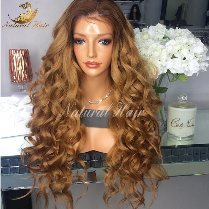 

180% Full Lace Ombre Human Hair Wigs With Bleached Knots Two Tone Ombre Color Glueless Lace Front Wig Human Hair U Part Wigs