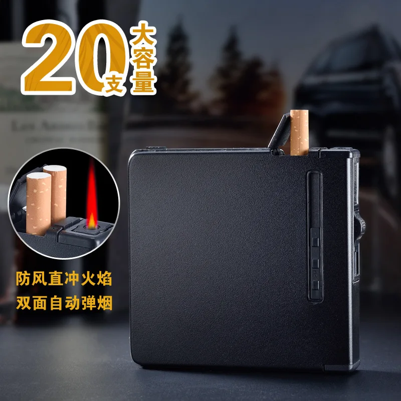 

Lighters and Smoking Accessories, Inflatable lighter, ultra-thin frosted cigarette pack can pack 20 cigarettes.