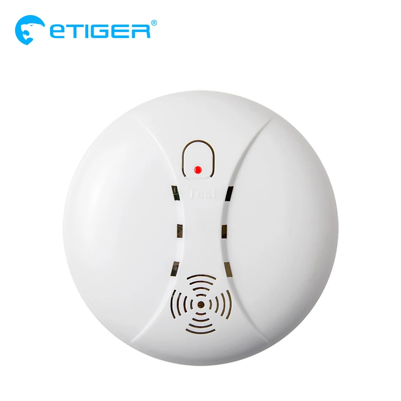eTiger Hot Jual Wireless Smoke Detector fire alarm sensor ES-D5A Untuk Sistem Penggera Etiger S4 / S3B Panel